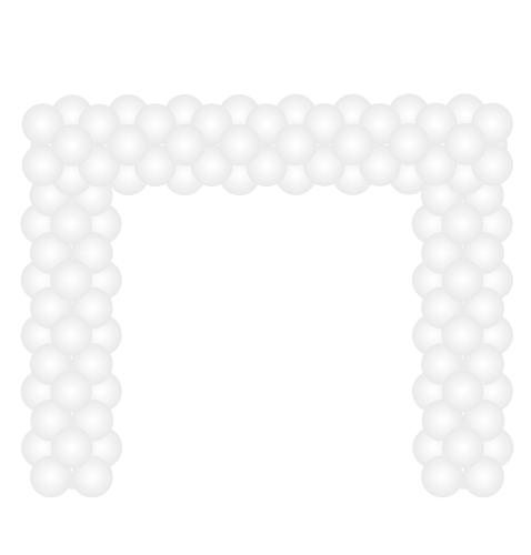 Kvadratisk ballongbåge 9m