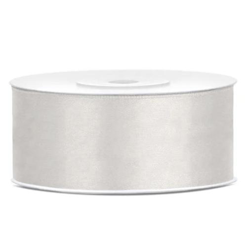 Satinband 25mm Ljus Silver