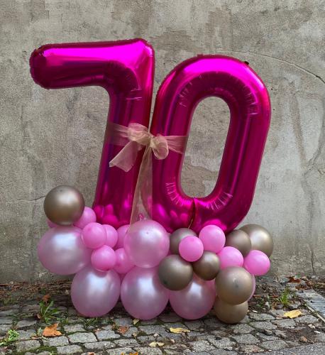 Luftfyllda födelsedagssiffror - välj färg och s...