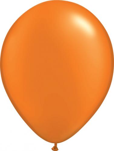 12 cm pärlemo mandarin orange ballong 100 pack