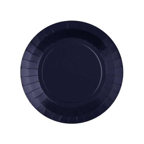 Papperstallrik Marinblå 17,5cm
