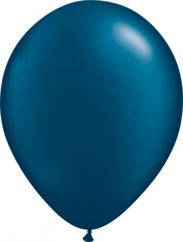 12 cm pärlemo midnatt blå ballong 100 pack