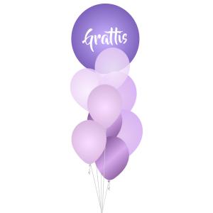 Grattis Lila - Bukett 903