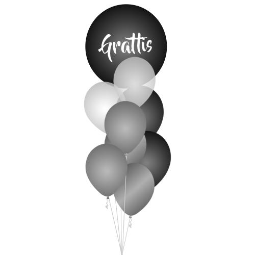 Bukett 903 - Grattis Svart