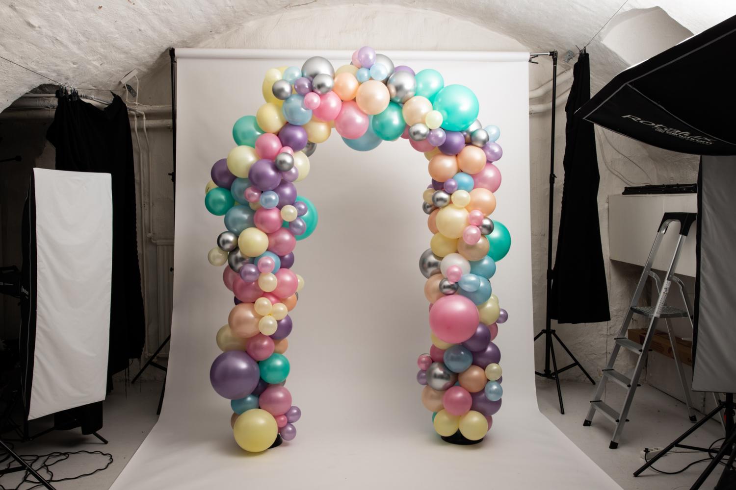 Sätt ihop en organisk ballongbåge