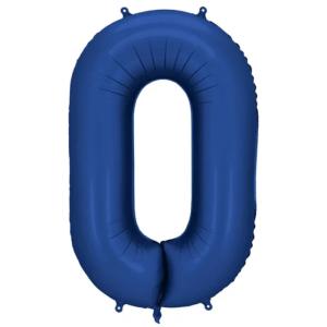 86cm Navy Blå Siffra 0 - XL