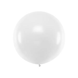 Balloon 1m, round, Pastel white