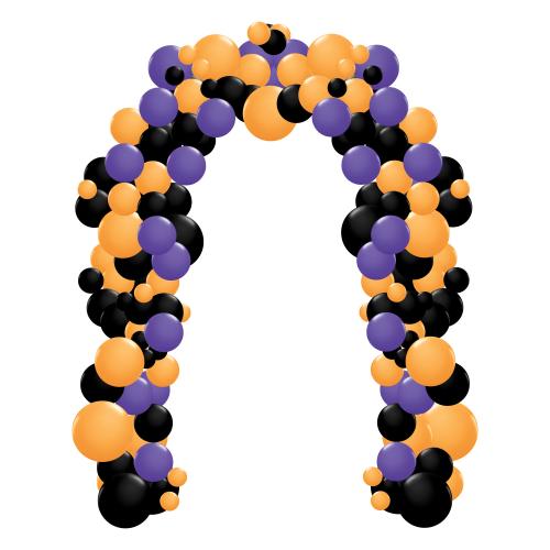 Organisk ballongbåge Halloween (6 m)