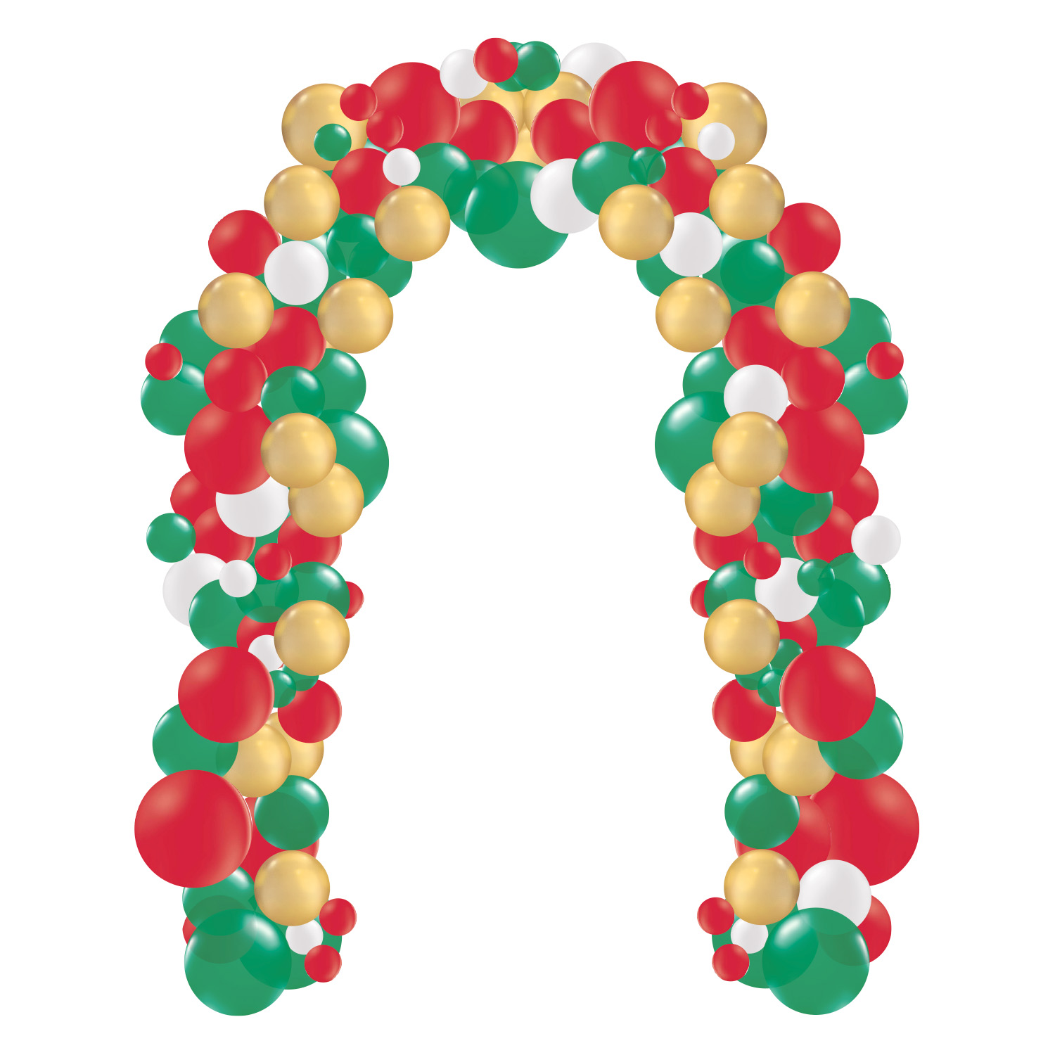 Organisk ballongbåge Jul (6 m)