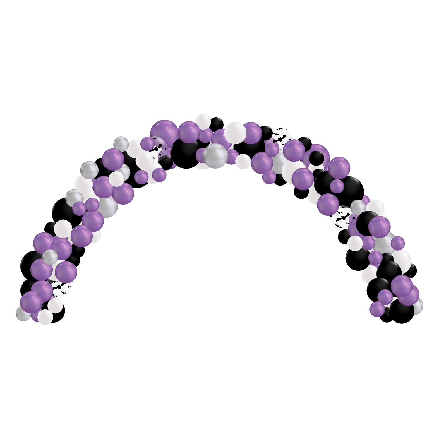 Organisk Ballongbåge 11m Halloween - INOMHUS