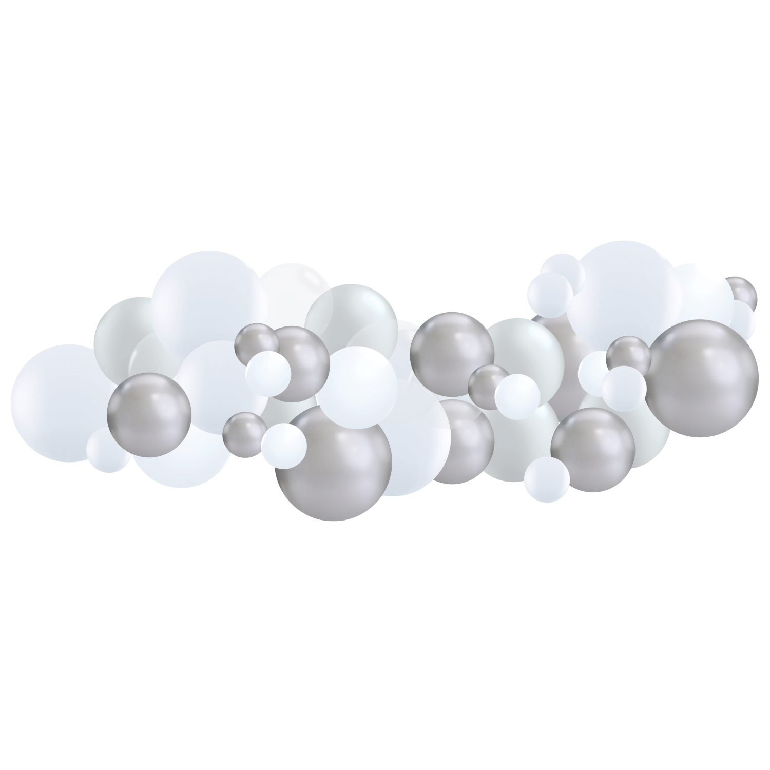 Organisk ballonggirlang 3 meter