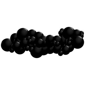 Organisk ballonggirlang Black Friday 3m