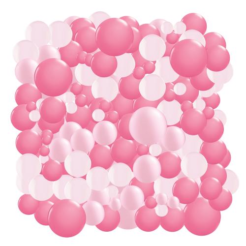 Organisk fotovägg Rosa 2x2 meter