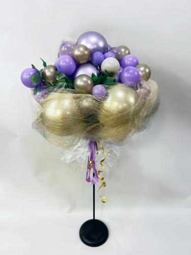 Organisk luftfylld bukett med murgröna