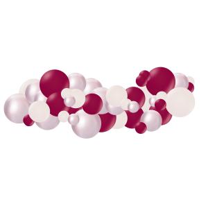 Organisk ballonggirlang Plum (3 m)