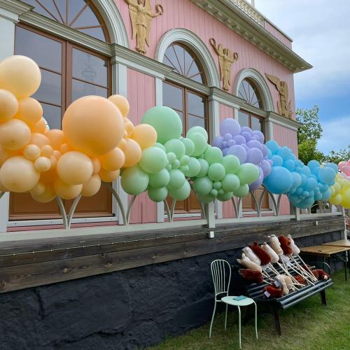 Organisk ballonggirlang 10 meter