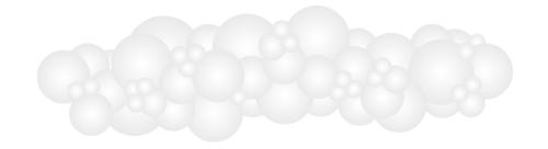 Organisk ballonggirlang 1,5 meter