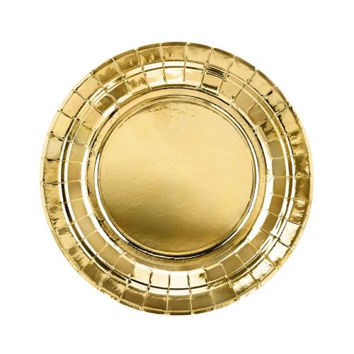 Papperstallrik Guld 18cm