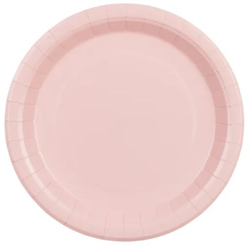 Ljus Rosa - Papperstallrik