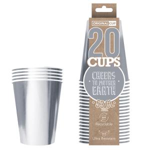 Pappersmuggar Metallic Silver