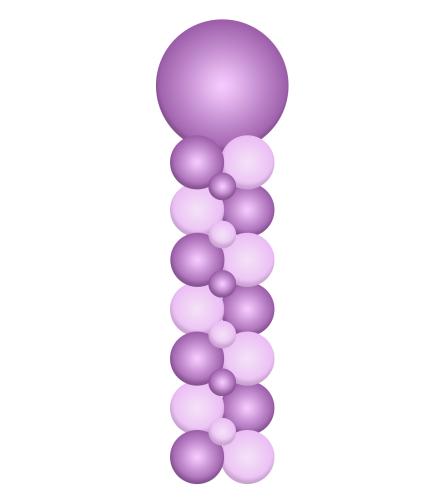 Ballongpelare Fyrkant INOMHUS
