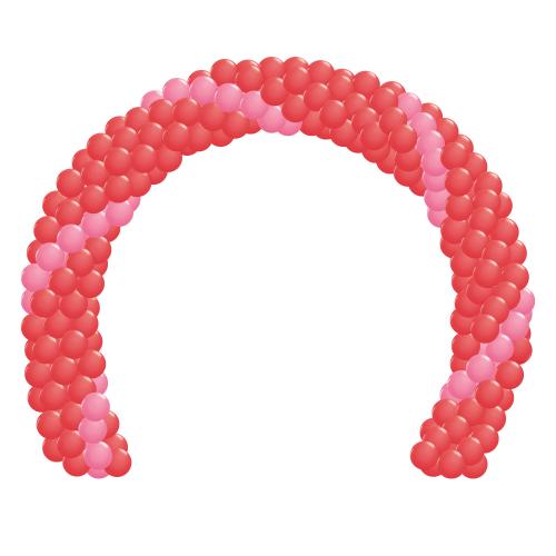 Ballongportal #1 Rosaröd