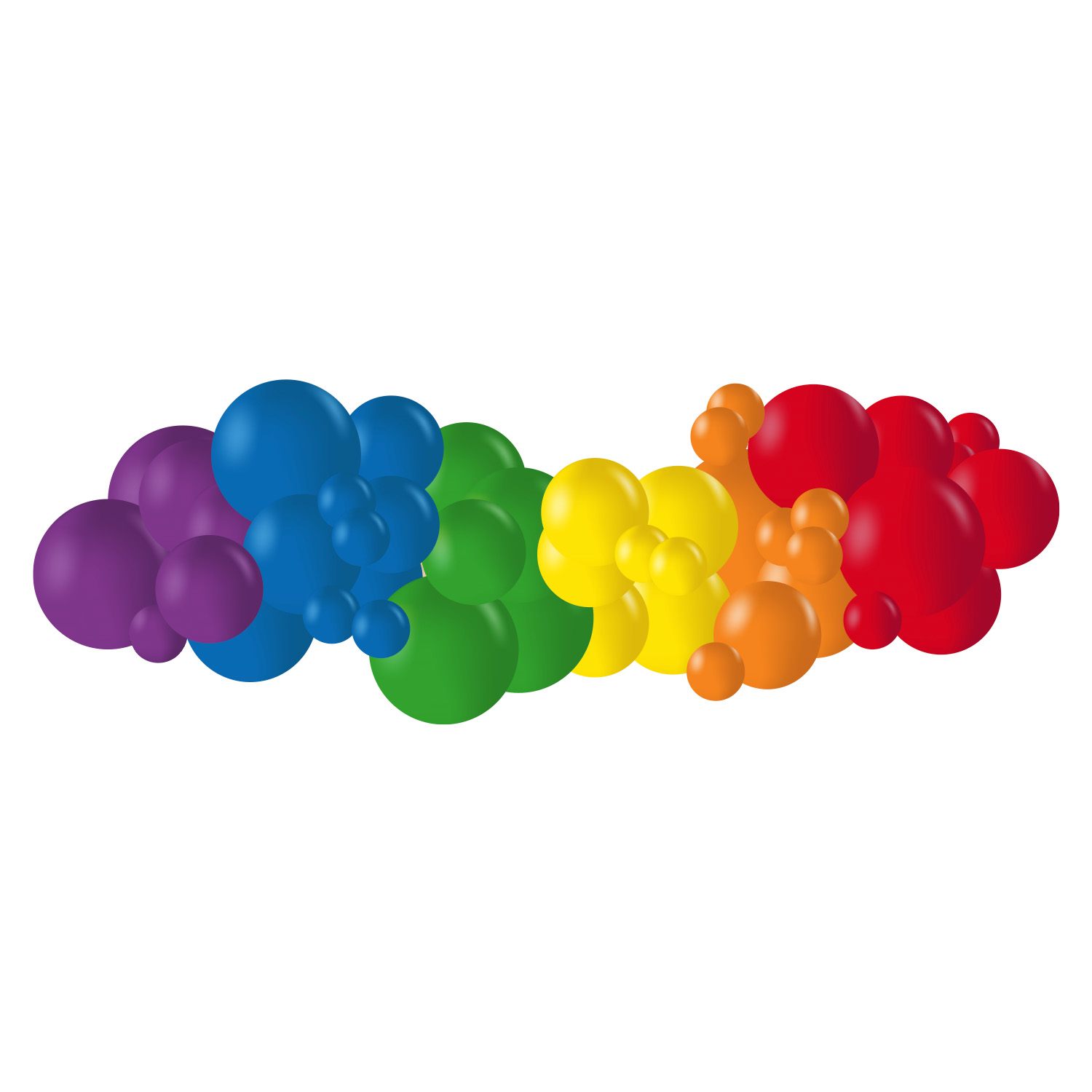 Organisk ballonggirlang Pride (5 meter)