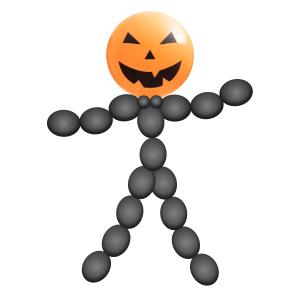 Ballongdekor - Dansande Pumpa