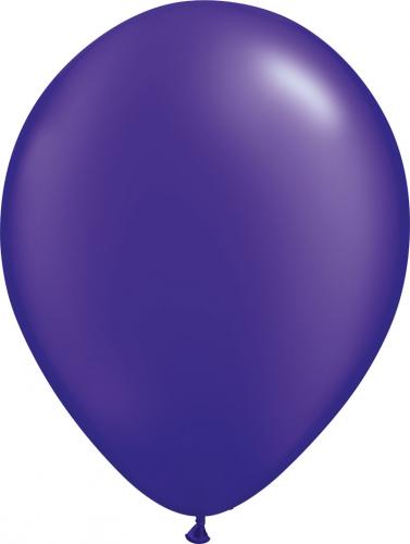 12 cm pärlemo mörklila ballong 100 pack