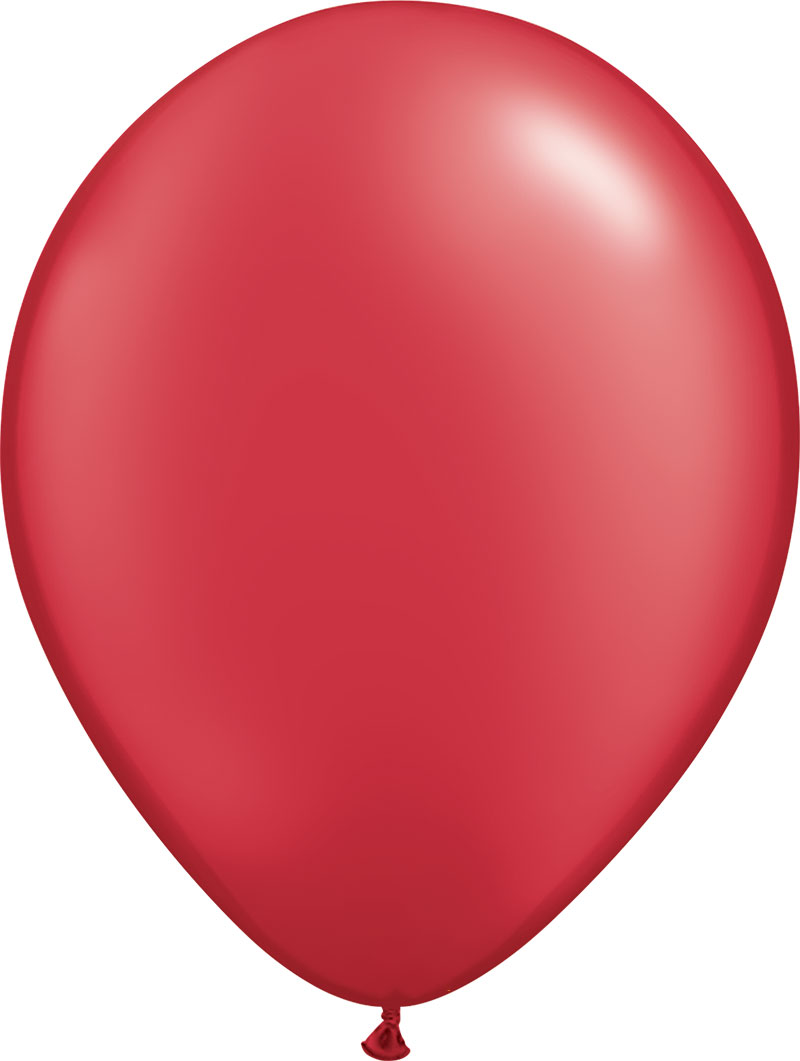 5" (12,5 cm) Pärlemo Rubinröd