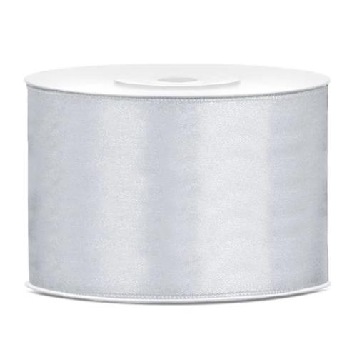 Satinband 50mm Silver