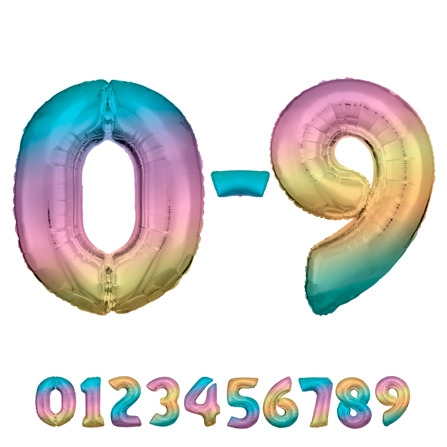 86 cm Siffra Pastel Rainbow 3 Folieballong