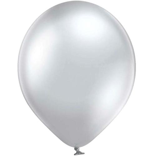 5" (12 cm) Glossy Silver 100-pack