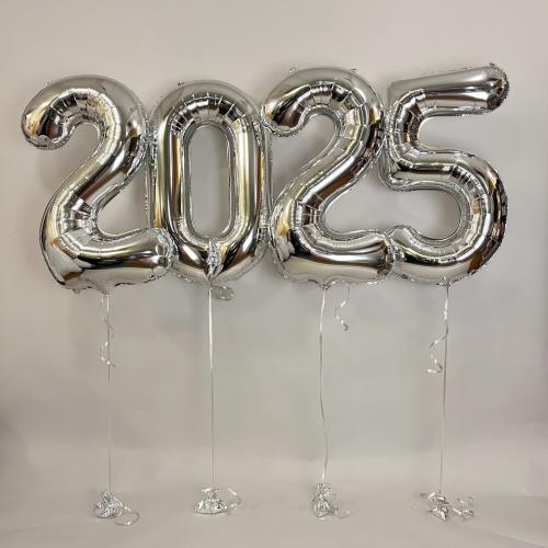 Heliumfylld "2025" Silver