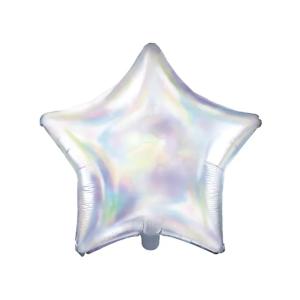 Foil Balloon Star, 48cm, iridescent