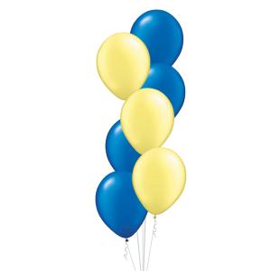 Skimrande Gul & Blå - Bukett 701