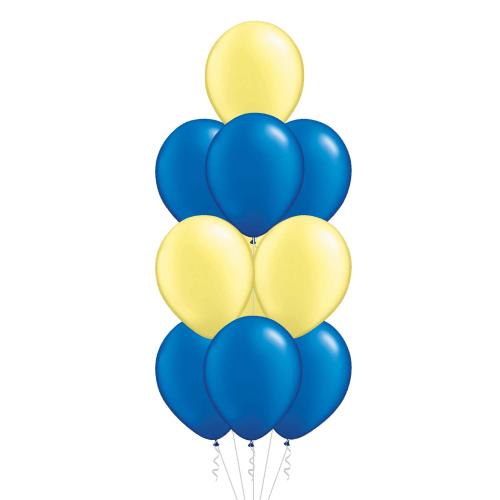 Skimrande Gul & Blå - Bukett 101