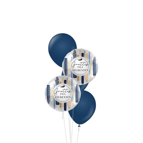 Midnattsblå "Grattis.." - Studentbukett 505
