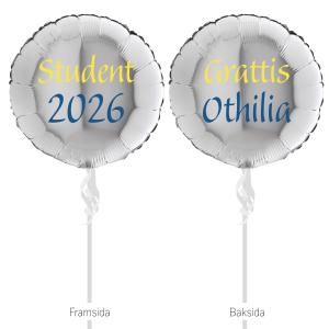 Utspringsballong Silver (80cm)