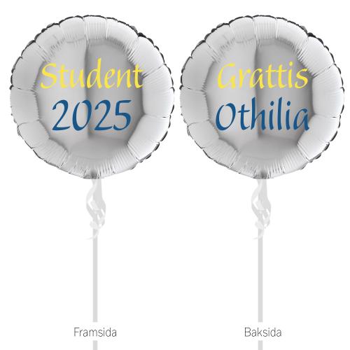 Utspringsballong Silver (80cm)