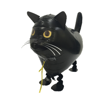 Gående Svart Katt - S