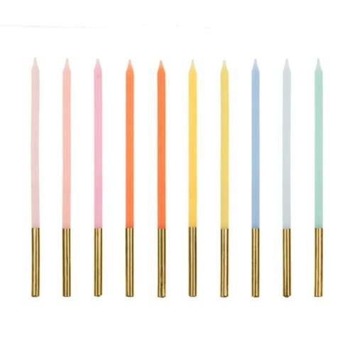 Tårtljus Regnbågsfärger