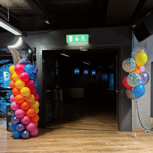 Ballongpelare Mello Foliestjärna + Text