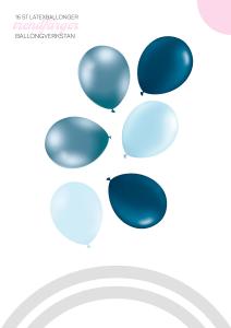 11" (28 cm) Latexballonger Trendmix nr 18