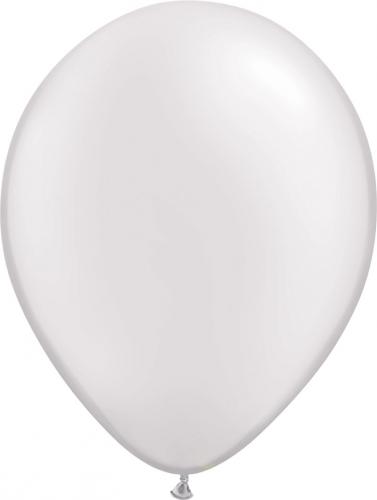 12 cm pärlemo vit ballong 100 pack
