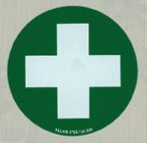 First Aid sticker
