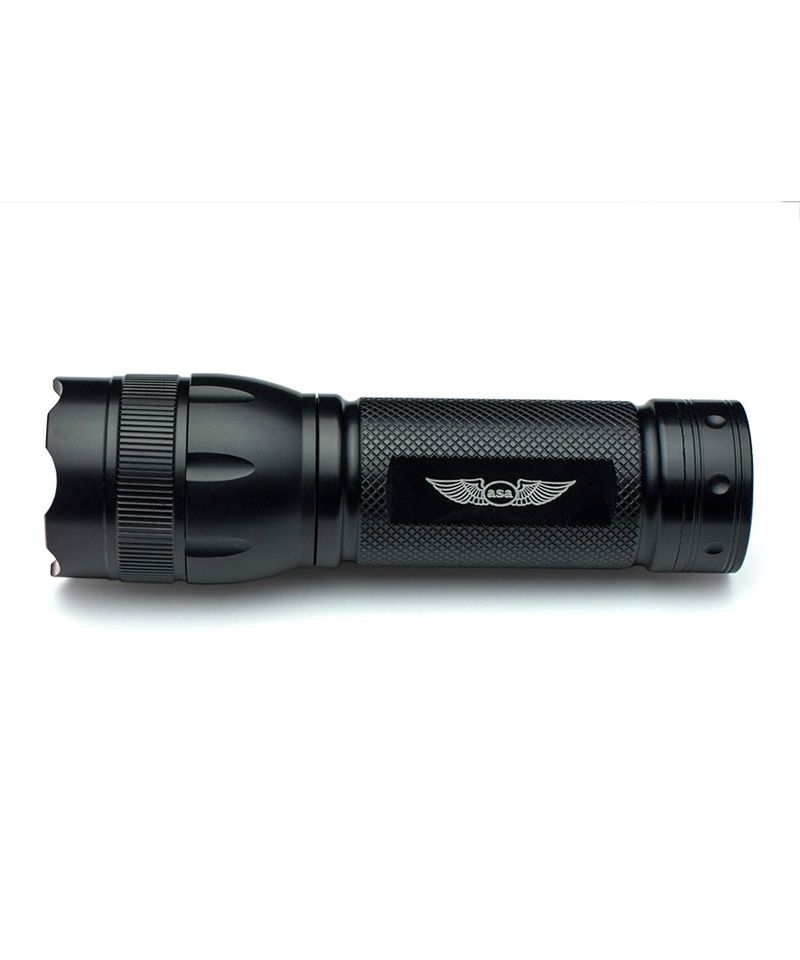 Flashlight with red/green/white light