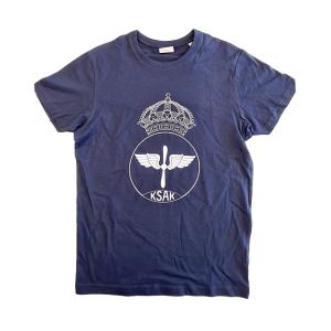 T-shirt KSAK, Stor logo, Marinblå