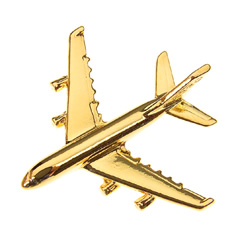 Airbus A380 Pin Gold