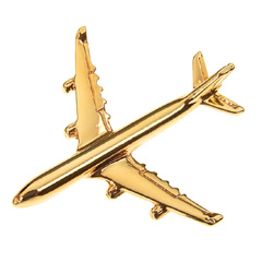 Airbus A340 Pin Gold
